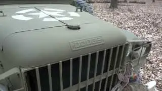 Dodge WC51 weapons carrier with trailer