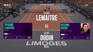 (WC) Tiphanie Lemaitre (FRA) vs Oceane Dodin (FRA) - Game, Set, Match