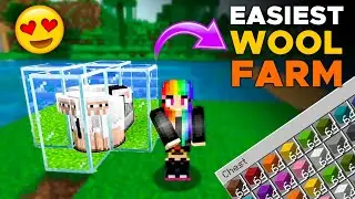 Minecraft: Easiest Automatic WOOL Farm | Sheep Farm | Minecraft 1.18 | In Hindi - LadyBrine