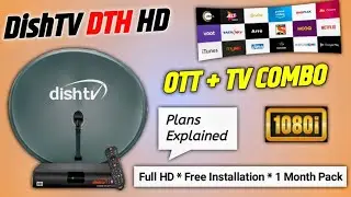 DishTV Smart+ HD Set Top Box: Full Review⚡OTT + TV Channels Combo⚡DishTV Plans Explained⚡