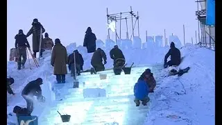 How is the world&rsquo;s largest ice and snow park built?