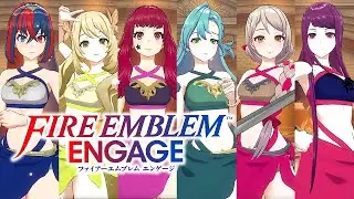 【FEエンゲージ】水着キャラの写真ポーズ集まとめ (パレオの水着女性) ※戦歴カードの風景印画【ファイアーエムブレム エンゲージ】FIRE EMBLEM ENGAGE