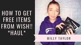 FREE ITEMS FROM WISH *HAUL AND TRY ON* | Milly Taylor