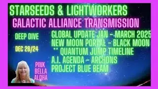 GALACTIC Collective Deep Dive 🛸Jan-March 2025 📖 NEW MOON Portal 👽 AI Push 🌎 BLUE BEAM