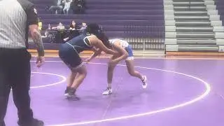 Wrestling match at brown middle school weight class 145