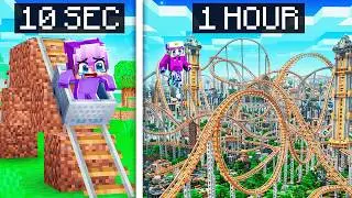 $1 vs $1,000,000 GIANT ROLLER COASTER Build Challenge!