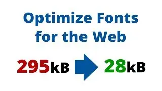 Optimize Fonts for the Web using FontForge