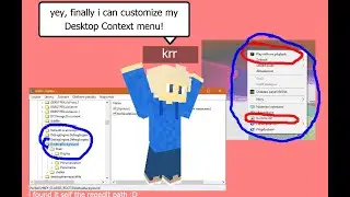 How to edit Desktop Context Menu in Windows (cringe)