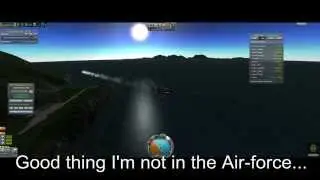 kerbal space program - Aerodynamics - Spreeuw (Sparrow) Mk1A6b test flight.