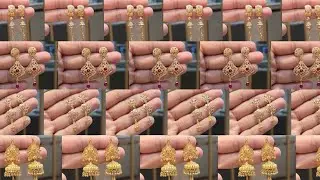 Daily wear lightweight earrings simple design  earring design gold jewellery trand