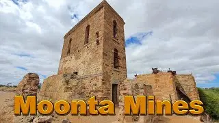 Moonta Mines, Museum, Mines Railway and Pumphouse Ruins, Moonta Bay, South Australia.