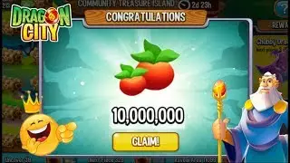 Dragon City - How to get 10 Million Food Reward in Treasure Island 😍