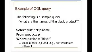 Getting to know object oriented database