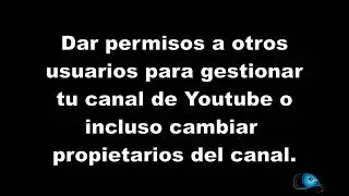 ❓A&ntilde;adir usuarios a un canal de Youtube como propietarios, administradores o editores.