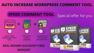 WORDPRESS SPEED COMMENT Review | Don't buy before watching this video, you may miss the bonuses.