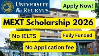 Good News! MEXT Scholarship 2026 is Open! Apply Now! No IELTS , No fee.