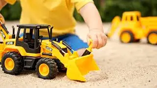 Toy JCB Story for Kids 👶🚜 | Dump Truck Tractor Police Car | Fun Toy Video