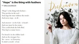 WILSON Analysis and 'Hope is the thing with feathers'