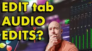AWESOME AUDIO using only the EDIT Tab in DaVinci Resolve 18!  No Fairlight Required!
