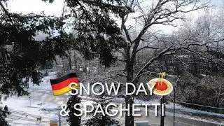 Snow Day & Cooking Spaghetti Bolognese || Germany Vlog