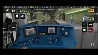 Subway simulator 3D.Поезд 81-722 юбилейный по рабочей линии поездка машинистом