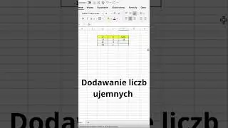 Dodawanie liczb ujemnych - suma #excel #office #proste #triki #workfromhome #work #tutorial #trick