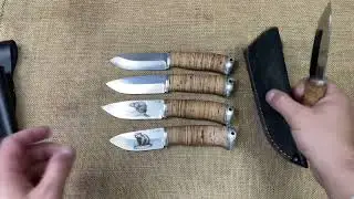 Carving knives! Birch bark handles! 4300 RUR