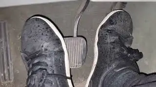 Hard Brake Pedal Pumping, Both Feet Playing With The Pedals