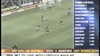 2001 (September 26) Newcastle United 1 -Leicester City 0 (English Premier League)