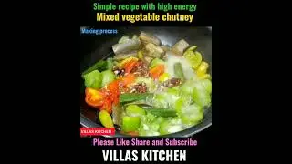 Mixed vegetable chutney making short