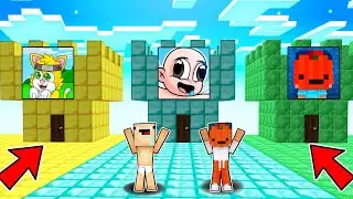 CASTILLO DE  BEBE NOOB VS CASTILLO DE MICHI MIAUU VS CASTILLO DE TIKKO en MIENCRAFT  🤩😱🏰
