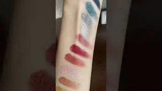 BH cosmetics miss Claus so spoiled swatches