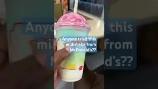 McDonald&rsquo;s New Milkshake #mcdonaldland #mcdonalds #milkshake #foodie