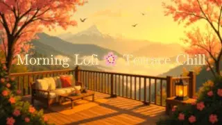 Spring Terrace Vibes 🌸 | Lofi Chill Beats for Peaceful Mornings in the Mountains