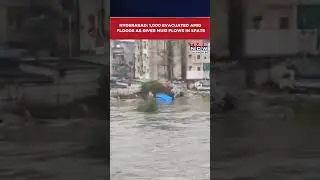 Hyderabad: 1,000 Shifted From Low-Lying Areas As Musi River Flows In Spate Amid Heavy Rains #shorts