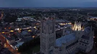Cambridgeshire - Ely Cathedral at Night (2017) DJI Mavic 4k
