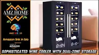 Describing Sophisticated Wine Cooler with Dual-Zone Storage, Amazon