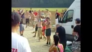 Raduno AC Milan a Milanello. Pavesi delirante al megafono!!! :-D