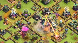 TH14 vs TH14 &mdash; Perfect Base Destruction Strategy 3⭐🔥 #clashofclans #coc #th14 #supercell #gaming 