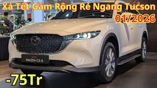 ✅Giá Khuyến Mại Mazda CX8 Tháng 1/2026. Xả Tết Gầm Cao 7 Chỗ Rộng Rẻ Ngang Tucson | Xegiatot24h