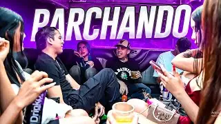 PARCHANDO CON MUCHAS INVITADAS EN LA LIMOSINA FT LONCHE Y JILIKAT 🤭 | WESTCOL