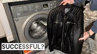 Trying to wash a leather jacket for the first time! Hotpoint delicates 20c wash