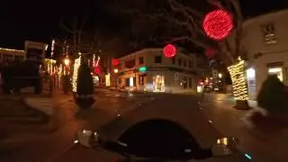 Honda Cbr 650f Oeiras & Lisbon Christmas Lights Insta360 X4 Air on low light