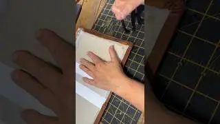 Bookbinding. Making hardcover leather case book corners.