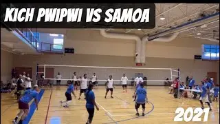 Chuukese volleyball Kich Pwipwi vs Samoa 2021 volleyball  tournament #micronesians #polynesians
