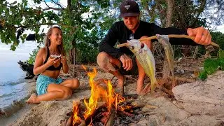 SURVIVAL CHALLENGE WITH MY GIRLFRIEND - No Water, No Food, No Shelter
