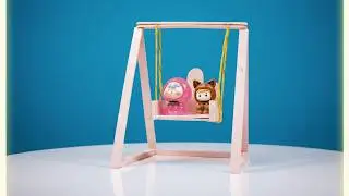 DIY Popsicle Stick Swing Chair 🪑 | Easy Mini Craft for Kids & Beginners | Stick Crafts