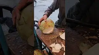 Fantastic skills cutting fresh coconut #streetfood #shorts #viral #cuttingskills