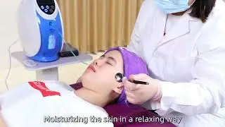 O9 dome Face Oxygen Therapy Mask Dome spray Jet Peel Oxigen Facial Machine