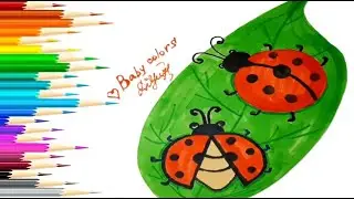 Easy drawing a cute ladybugs @babycolor2505 #drawing #howtodraw #ladybug